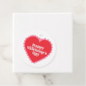 Red Heart Valentijnsdag Bedankjes Labels (In situ)