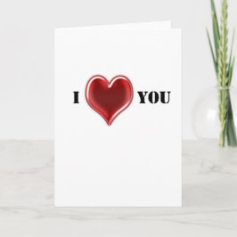 Red Heart Valentijnsdag Card Feestdagen Kaart