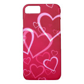 Red Heart Valentijnsdag iPhone Case (Achterkant)