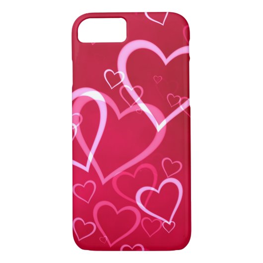 Red Heart Valentijnsdag iPhone Case (Achterkant)