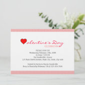 Red Heart Valentijnsdag Kaart (Staand voorkant)