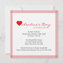 Red Heart Valentijnsdag Kaart
