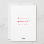 RED HEART VALENTIJNSDAG KAART (Achterkant)