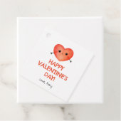 Red Heart Valentijnsdag label (In situ)