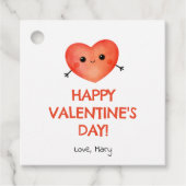 Red Heart Valentijnsdag label (Voorkant)