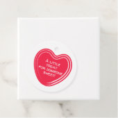 Red Heart Valentijnsdag Little Sweet Treat Bedankjes Labels (In situ)