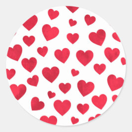 Red Heart Valentijnsdag Sticker