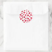 Red Heart Valentijnsdag Sticker (Tas)