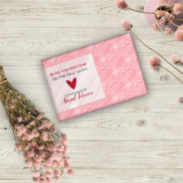 Red Heart Valentijnsdag Zelfgemaakte handgemaakte  Voedselcontainer Etiket