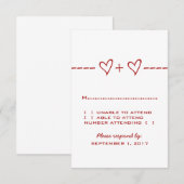 Red Heart-vergelijking Kaart (Voorkant / Achterkant)