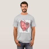 Red Heart Verloskundige Verpleegkundige T-shirt (Voorkant volledig)