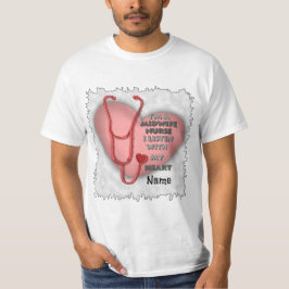 Red Heart Verloskundige Verpleegkundige T-shirt