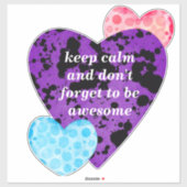 Red heart vibrant red love sticker (Vel)