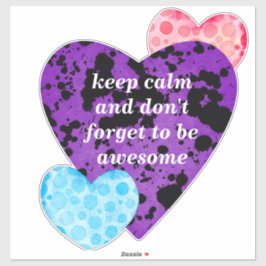 Red heart vibrant red love sticker