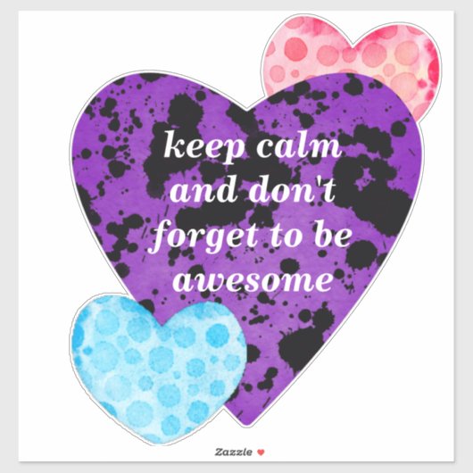 Red heart vibrant red love sticker (Vel)