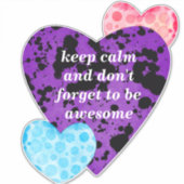 Red heart vibrant red love sticker (Voorkant)