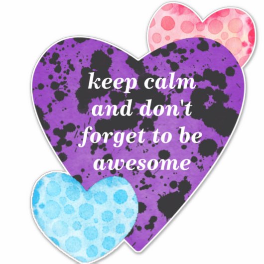 Red heart vibrant red love sticker (Voorkant)