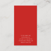 Red Heart Visitekaartje (Achterkant)