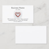 Red Heart-visitekaartje Visitekaartje (Voorkant / Achterkant)