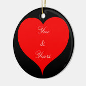 Red Heart voor ever je Valentijn Thunder_Cove Keramisch Ornament (Links)
