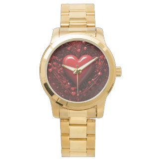 Red Heart Watch Horloge