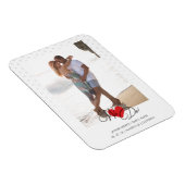 Red Heart we citeren pooldots foto bruiloft Magneet (Rechterzijde)