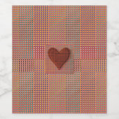 Red Heart Wijn Etiket (Enkel label)