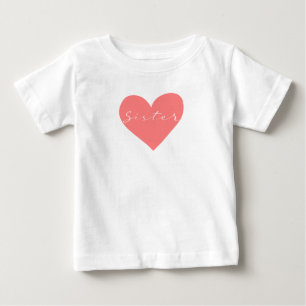 Red heart with text Sister