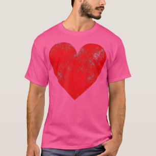 Red Heart Women Mannen Kinder Love Cute Valentijns T-shirt