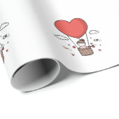 Red Heart Wrapping Paper – Romantic Valentine’s Gi Cadeaupapier (Rol Hoek)