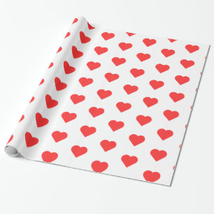 Red Heart Wrapping Paper - Romantische cadeauverpa Cadeaupapier