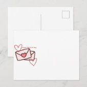 Red Hearth Happy Valentine's Day Briefkaart (Voorkant / Achterkant)
