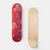 Red Hearts Alphabet Skateboard (Voorkant)