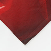 Red Hearts Bubble Pattern Fleece Deken (Hoek)