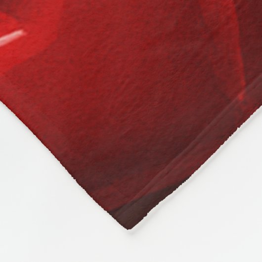 Red Hearts Bubble Pattern Fleece Deken (Hoek)