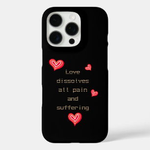 Red hearts iPhone 16 pro hoesje