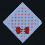Red Hearts Cute Bow Stropdas Personalized Pet Name Bandana<br><div class="desc">Oxford blauw,  gestippeld met rood hart,  en afgewerkt met een bijbehorend boeg stropdas...  gepersonaliseerd met de naam van je huisdier. De achtergrondkleur,  en de tekststijl,  de grootte en de kleur kunnen worden veranderd,  gebruikend uitgeven menu.</div>