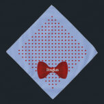 Red Hearts Cute Bow Stropdas Personalized Pet Name Bandana<br><div class="desc">Oxford blauw,  gestippeld met rood hart,  en afgewerkt met een bijbehorend boeg stropdas...  gepersonaliseerd met de naam van je huisdier. De achtergrondkleur,  en de tekststijl,  de grootte en de kleur kunnen worden veranderd,  gebruikend uitgeven menu.</div>