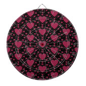 Red Hearts Decorative Dartboard Dartbord (Voorkant)