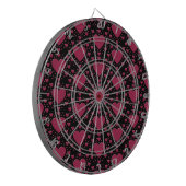 Red Hearts Decorative Dartboard Dartbord (Voorkant Links)