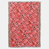 Red hearts deken (Voorkant Verticaal)