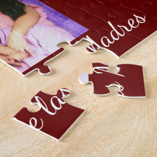 Red Hearts en aangepaste bericht   Moederdag Latin Legpuzzel