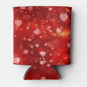 Red Hearts en Bokeh Blikjeskoeler (Voorkant)