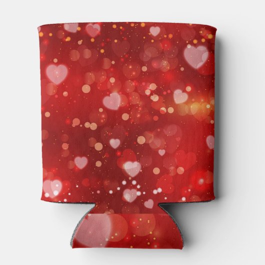 Red Hearts en Bokeh Blikjeskoeler (Achterkant)
