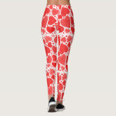Red Hearts Fancy Pattern Leggings (Achterkant)