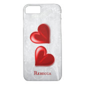 Red Hearts gepersonaliseerd Case-Mate iPhone Case (Achterkant)