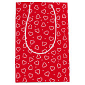 Red Hearts Gift Bag Medium Cadeauzakje (Voorkant)
