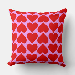 Red Hearts Gone Wild Kussen