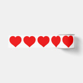 Red hearts grosgrain lint (Voorkant)