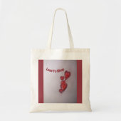 Red Hearts Hanging Tote Bag (Voorkant)